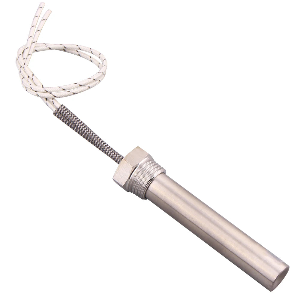 Immersion Cartridge Heater 1/2" Thread Cylindrical Hot Rod Resistance 220V 300W 500W 1/1.5/2KW Electric Water Heating Element by MVEnergo