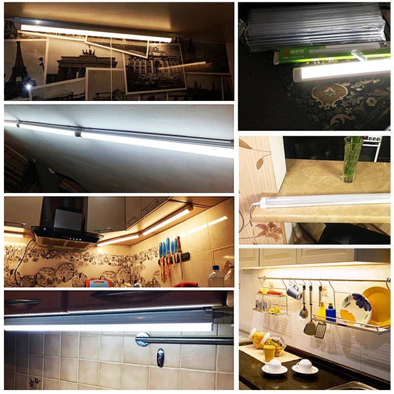 Led Tube Light 85-265v 10W 20W Led Bar Lamp 30/50CM Tube Ceiling Wall Lamps Home Indoor Lighting Fixture For Kitchen Bedroom by MVEnergo