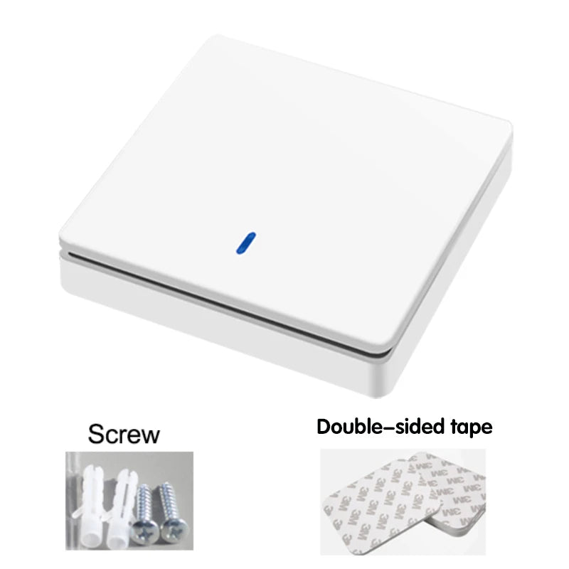 Wireless Smart Switch Light 433Mhz RF 86 Wall Panel Switch with Remote Control Mini Relay Receiver 220V Home Led Light Lamp Fan by MVEnergo