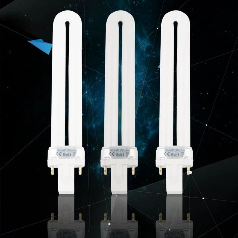 2021 New 9W Dryer UV Lamp Tube Light Bulbs Gel Nails Art Gel Dryer Replacement Curing Tools by MVEnergo