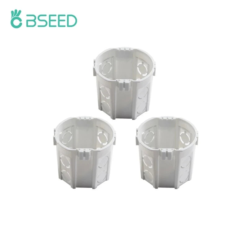 BSEED 1/2/3Gang 1/2Way Wall Button Switch Wall Power Socket Electrical Outlets Part Glass Frame DIY Module Part Free Combination by MVEnergo