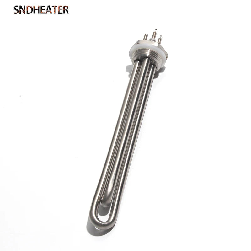 SNDHEATER 12V 24V 36V 48V Water Immersion Heater Low Voltage G1 1/4" DN25 1Inch Thread Induction Heating Tube 304SUS 300W-1.5KW by MVEnergo
