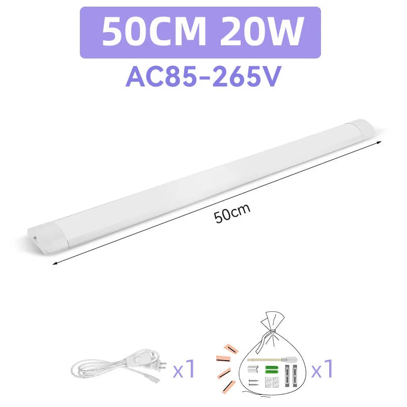 Led Tube Light Fixture High Brightness Lamp Tube 85V-265V Bar Lighting Bulb For Kitchen Home-Appliance Light Strip LED Luminaire by MVEnergo