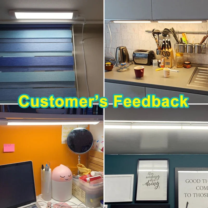 Moisture-Proof Led Tube Light 50/30cm Kitchen Lights 20W 10W 6W Cabinet Lighting Kitchen Bathroom Bedroom Tube Fixture 220V 110V by MVEnergo