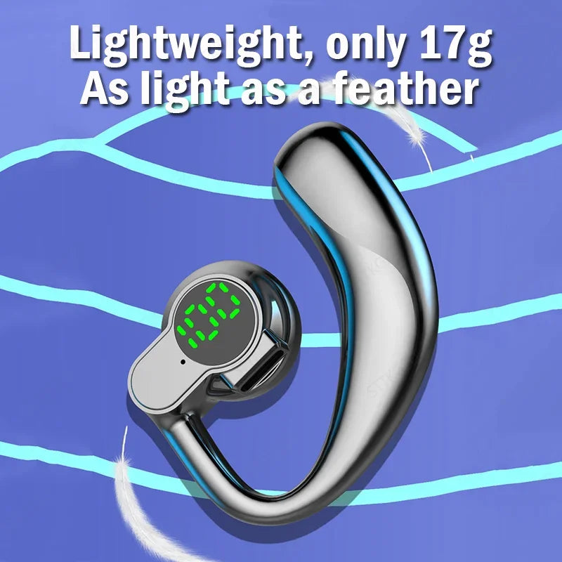 Wireless Bluetooth Headphones Full Open Headset Air Conduction Ear Hook Earphones Handsfree Noise Canceling Audifonos Sports by MVEnergo