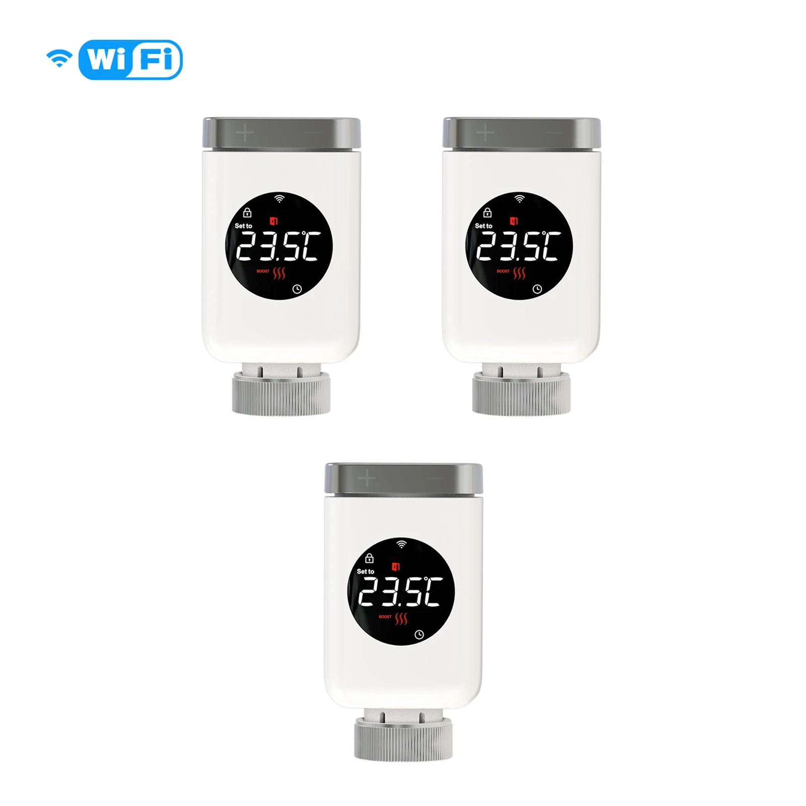 MOES Tuya Smart Wifi/ZigBee Thermostatic Radiator Valve TRV Programmable App Remote Temperature Controller with Alexa GoogleHome