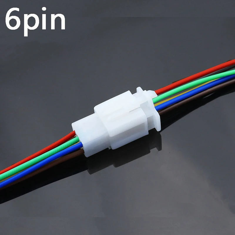 1set 2.8mm 2/3/4/6/9 pin Automotive Quick connection Electrical wire connector Male Female cable terminal plug Kits Motorcycle