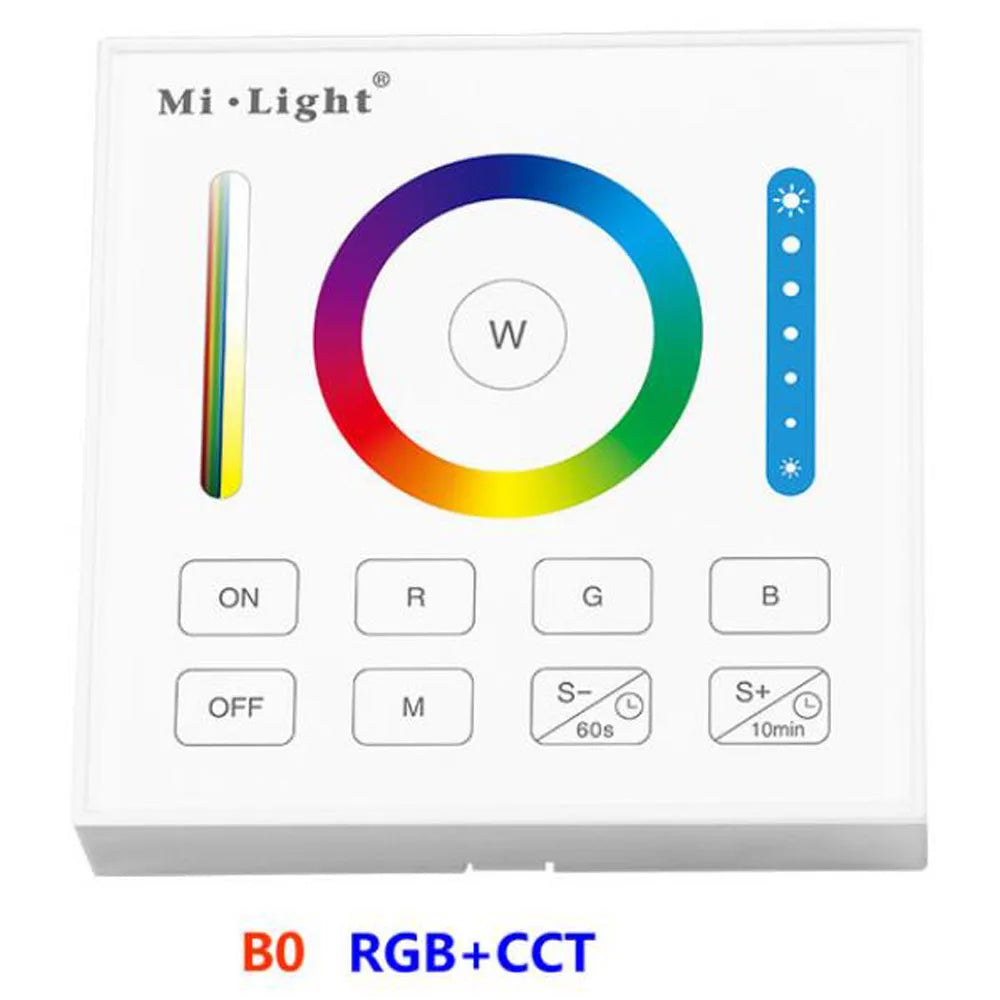 Miboxer Smart Touch Panel Dimmable Dimming/CT/RGB/RGBW/RGB+CCT LED Strip Light Controller 2.4G wireless Remote Milight b1 b4 p3
