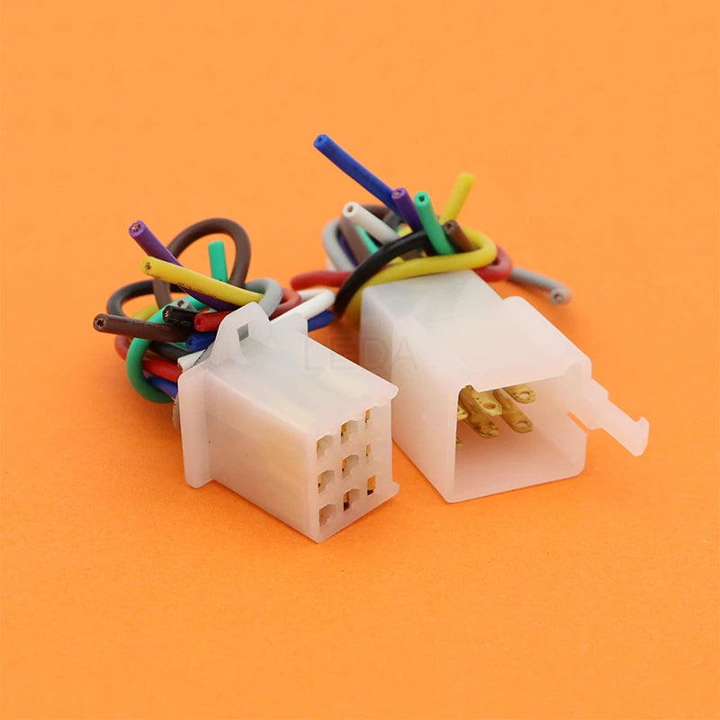 1Set 2.8mm 1/2/3/4/6/9Pin Electrical Automotive Quick Connector Male Female Socket Cable Terminal Plug For Motorcycle Ebike Car