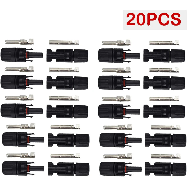 200/100/40/20/10/5 Pcs DC Solar Connector 1000V30A Panel Stecker IP67 waterproof Connectors Kit for PV/MC Cable 2.5/4/6mm2