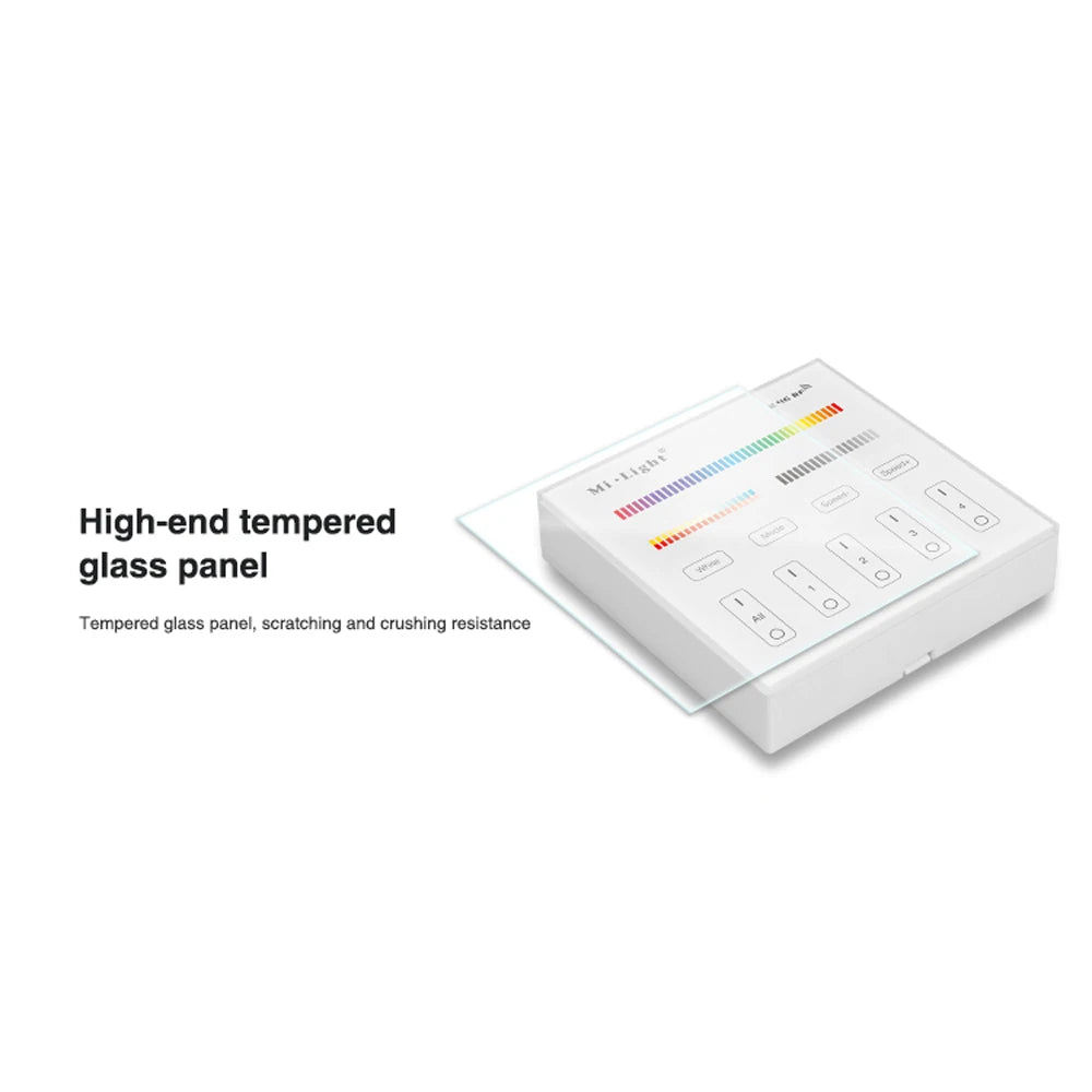 Miboxer Smart Touch Panel Dimmable Dimming/CT/RGB/RGBW/RGB+CCT LED Strip Light Controller 2.4G wireless Remote Milight b1 b4 p3