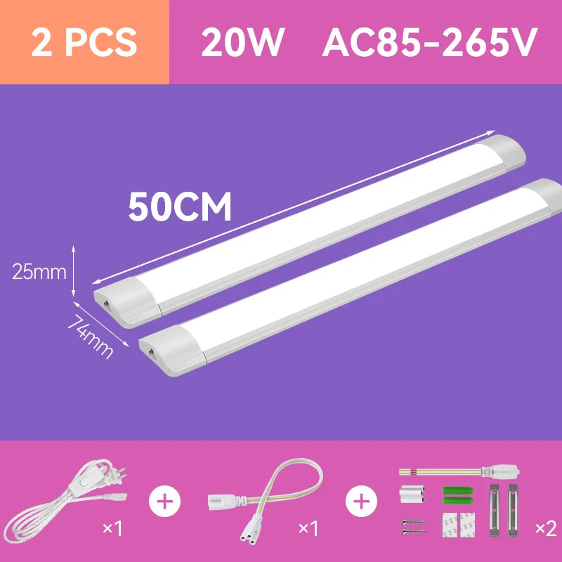 Led Lights For Kitchen Under Cabinet Lamp 220V 110V 10W 20W T5 Led Tube Plug Bedroom Wardrobe Wall Lamp Home Closet Lighting by MVEnergo