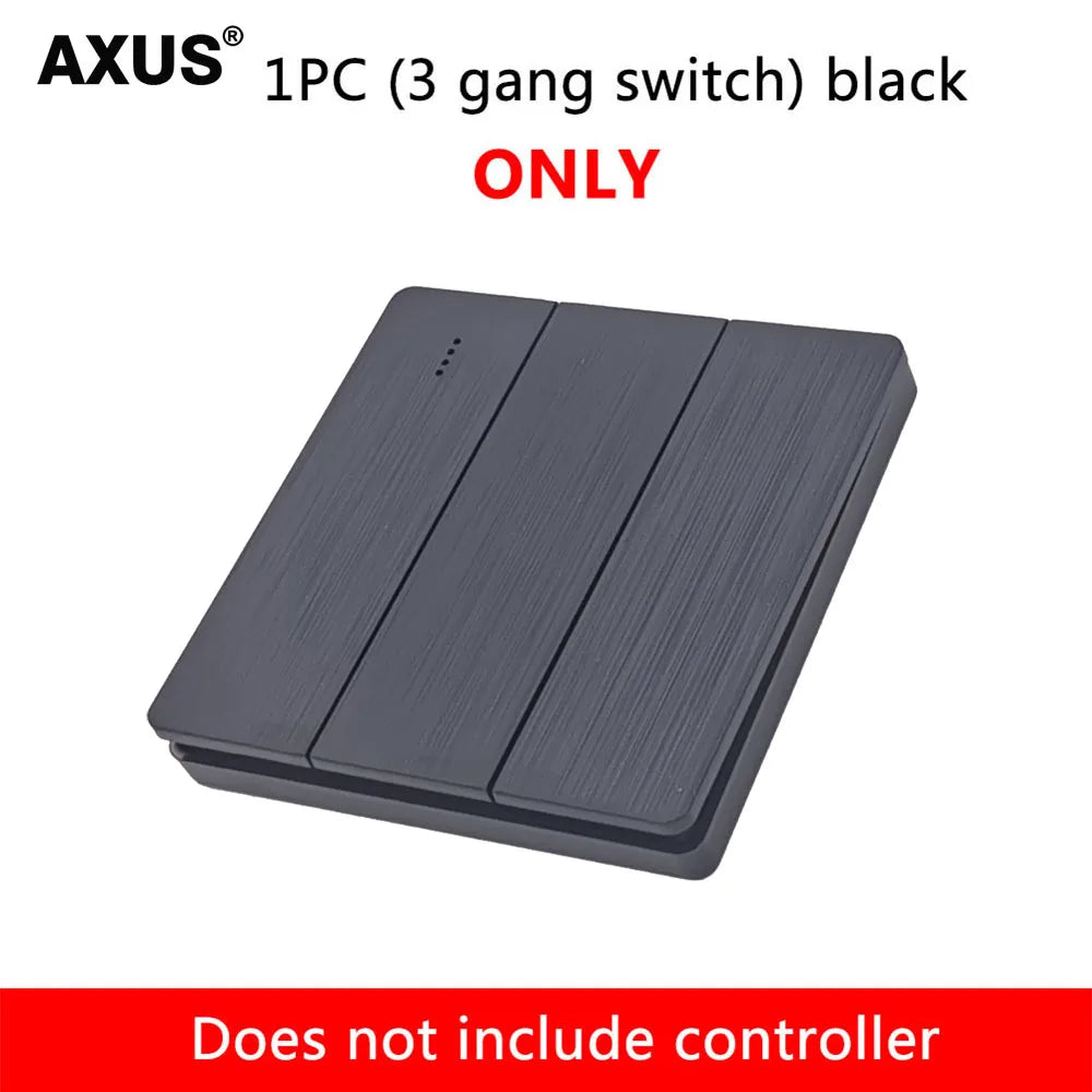 1 2 3 Channel Button 86 Type Wall Panel RF 433Mhz Remote Controller for RF433 Smart Switch RF433 for Home Led Light Lamp Fan
