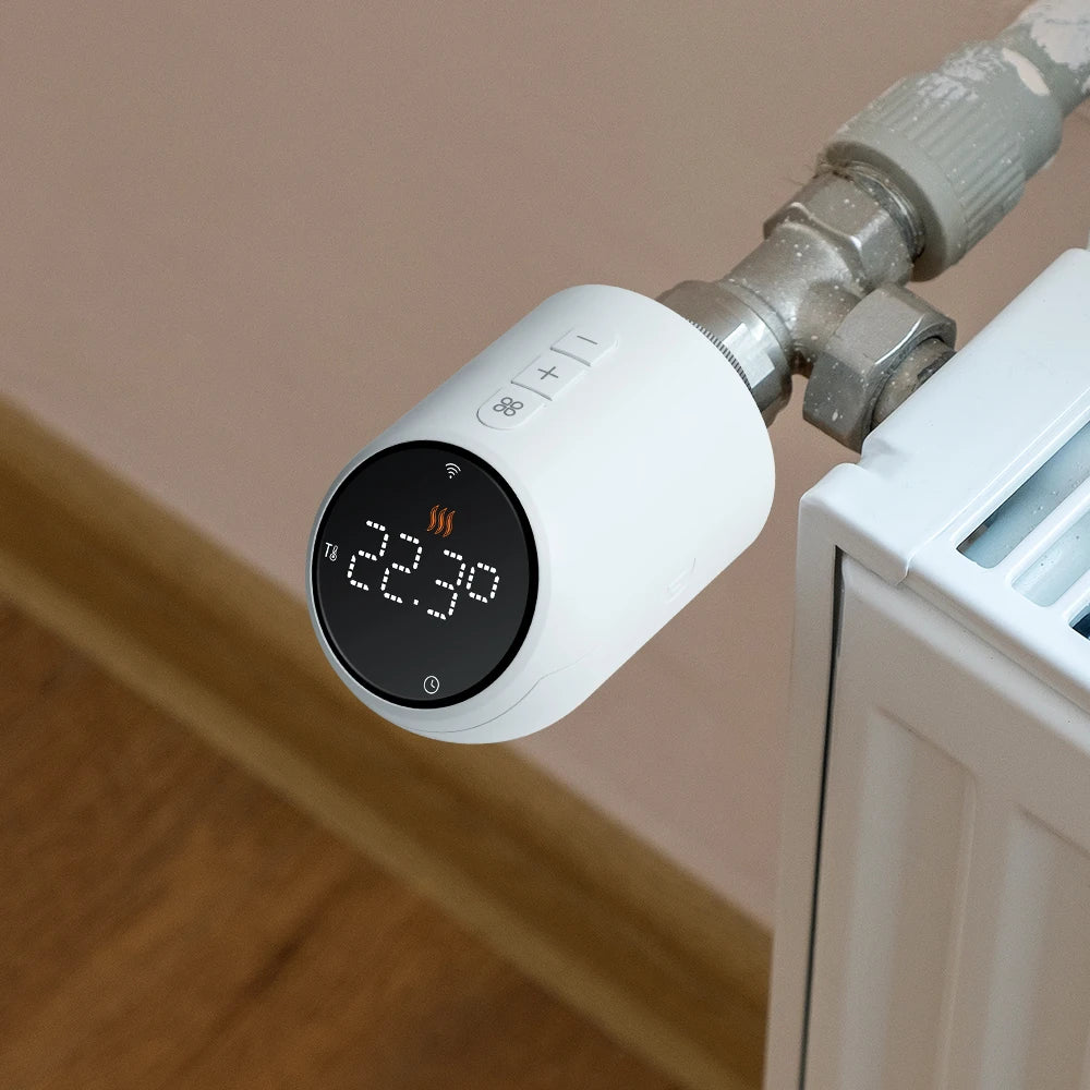 Smart Home TRV Thermoregulator Programable Heating Thermostat Valve Tuya WIFI Zigbee Radiator with Google Home Alexa