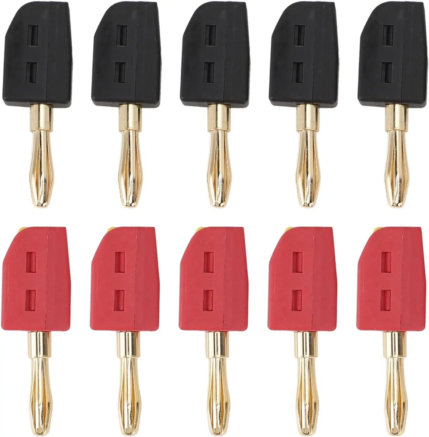 4mm Banana Plug High Current Quick Connect Gold-Plated 32A 10PCS Banana Connector by MVEnergo