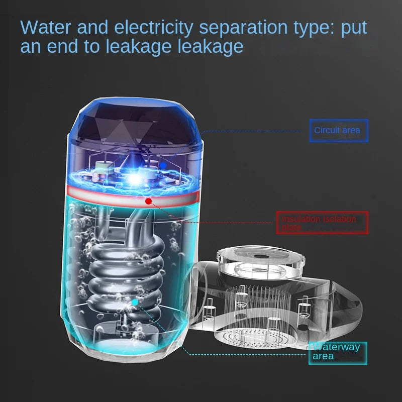 Kitchen Electric Water Heater Tap Instant Hot Water Faucet Heater Cold Heating Faucet Tankless Instantaneous Water Heater by MVEnergo