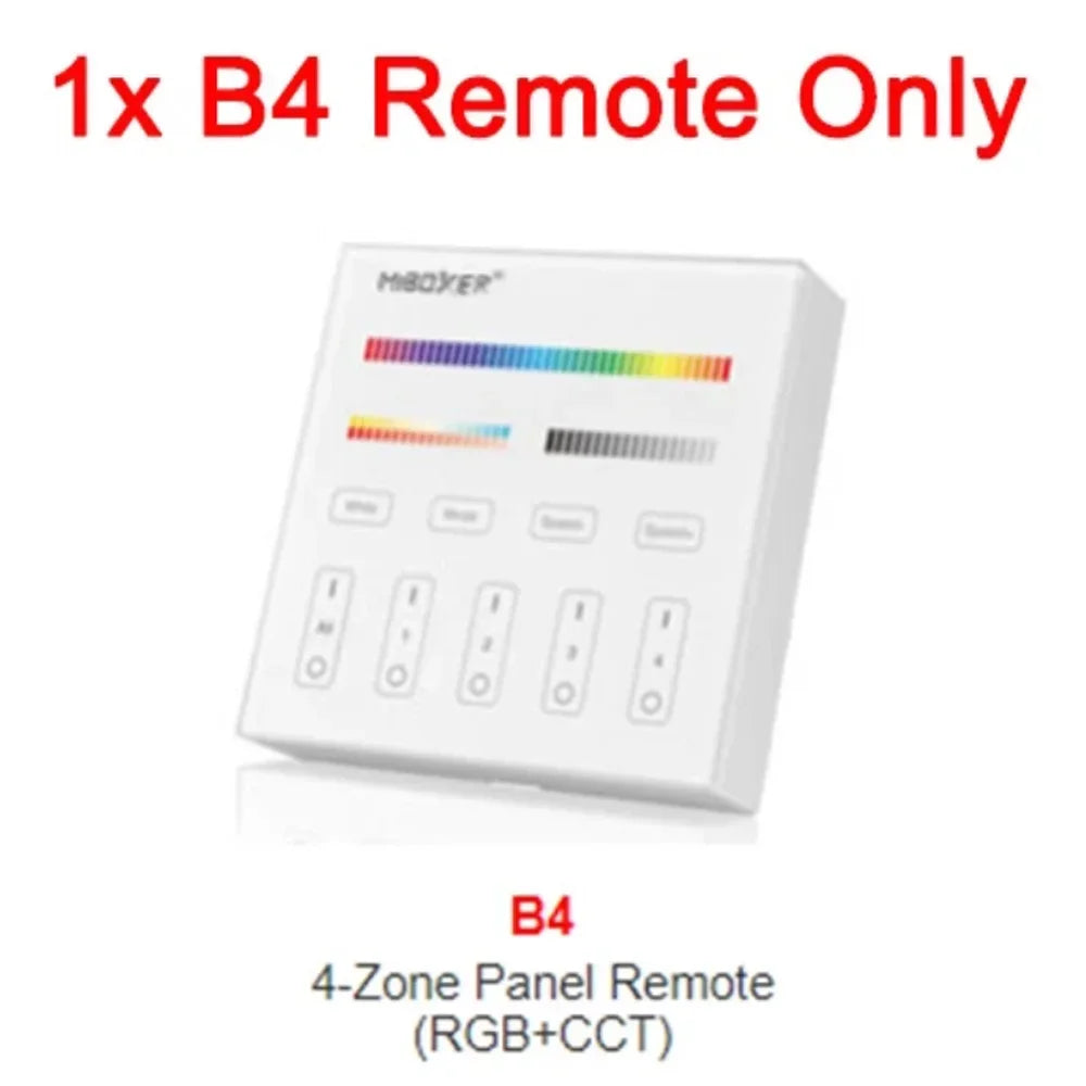 MiBoxer 2.4G Wireless RGBCCT LED Panel Remote FUT100 FUT092 FUT092B B3 T3 B4 T4 B0 B8 S2W+ C5 Y3 FUT088 FUT089 FUT089B FUT089S