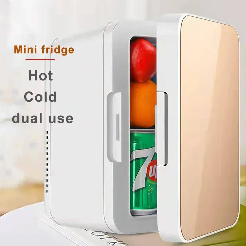 8L Portable Vehicle Refrigerator Mini Fridge Car And Home Dual-Use For Cooling Heating Refrigeration Dormitory Household Beauty by MVEnergo