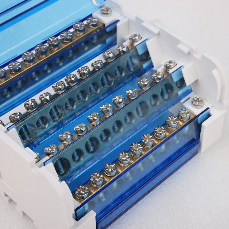 Din Rail Terminal Block UK125A Distribution Box UKK 1 In 2 In Several Out Power Universal Wire Electrical Connector Junction Box