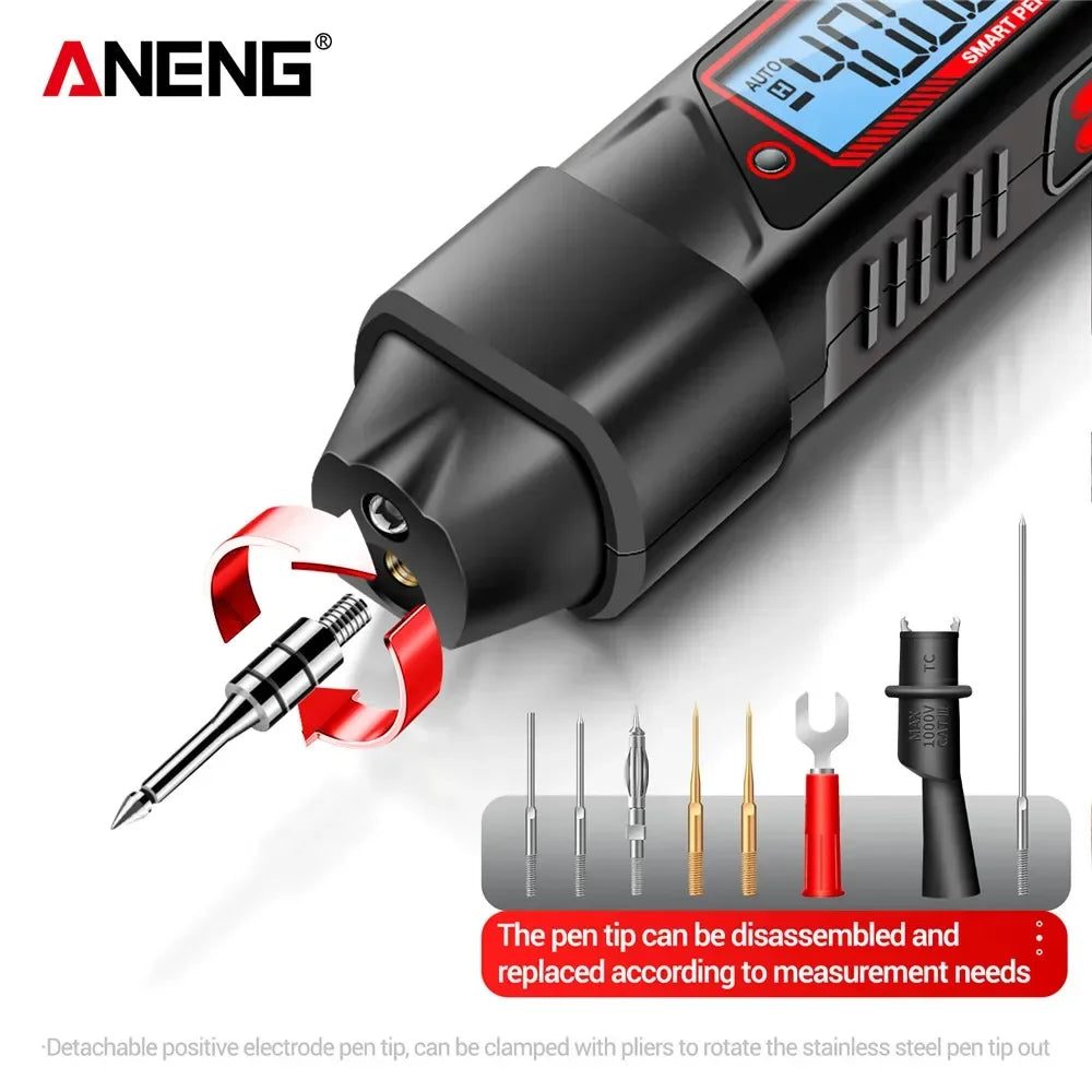 ANENG A3006 Mini Pen Type Multimeter Digital Professional 4000 Counts AC/DC Voltage Ohm Diode Capacitance Hz meter Tool by MVEnergo