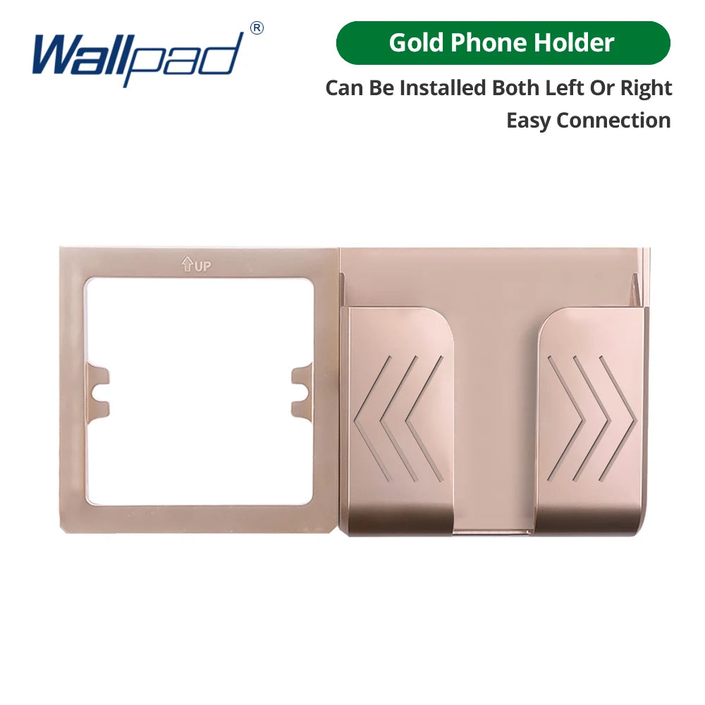 Type-C A Interface Outlet Acrylic Mirror Crystal Panel Black Wall EU Russia Spain French Socket With USB Charge 5V 2100mA Holder