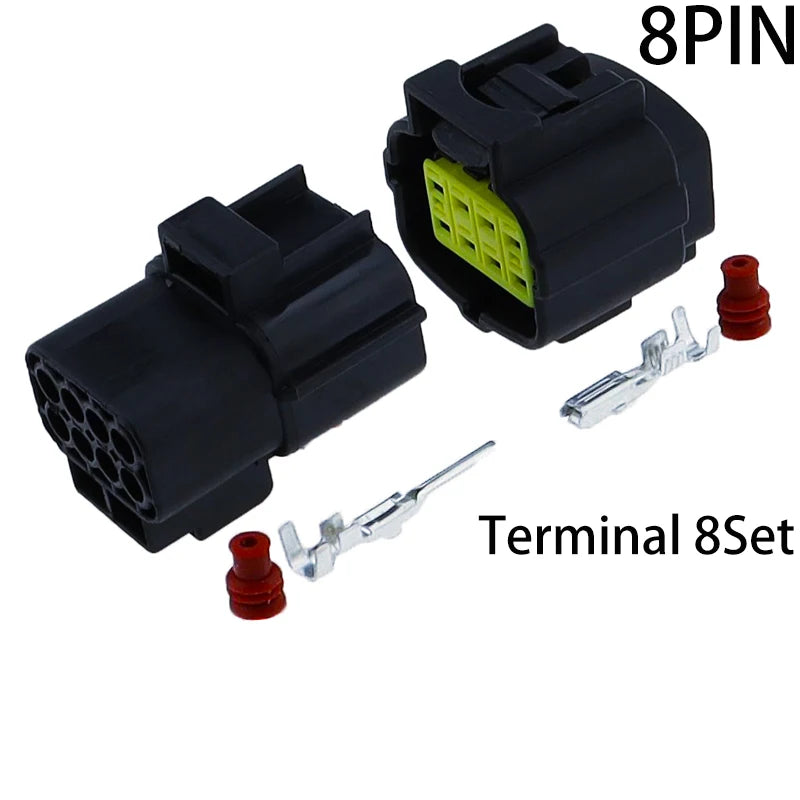 1 2 3 4 6 8 10 12 16 Pin Denso Auto Waterproof Wire Connector Electrical Plug Car Sealed Truck Harness Socket With Terminal