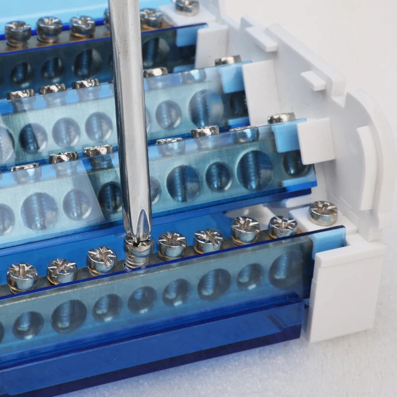 Din Rail Terminal Block UK125A Distribution Box UKK 1 In 2 In Several Out Power Universal Wire Electrical Connector Junction Box