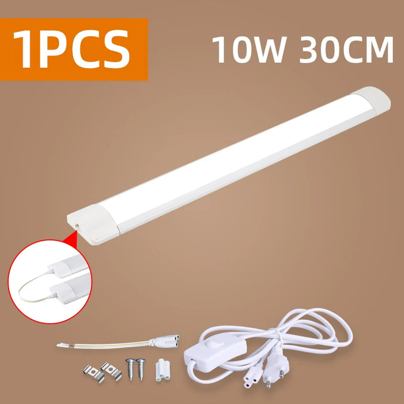 LED Kitchen Light Under Cabinet 10W 20W Led Tube Bar Wall Lamp Ultra Thin Home Bedroom Kitchen Closet Indoor Lighting 220V Room by MVEnergo