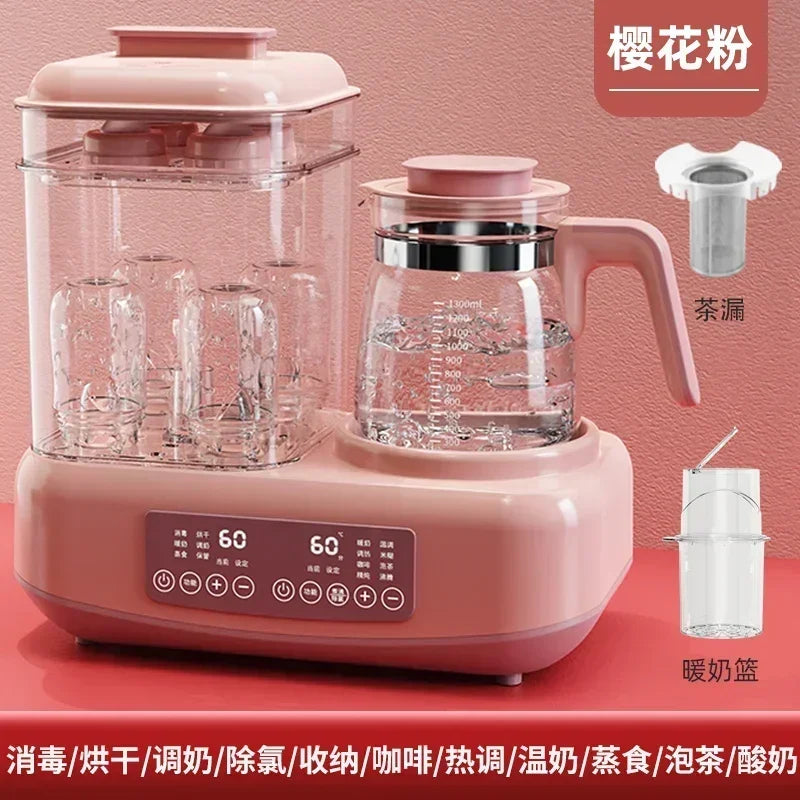 220V Baby Bottle Sterilizer with Drying Two-in-one Warm Milk Heater Constant Temperature Kettle Feeding Milk Mixer Electric C by MVEnergo