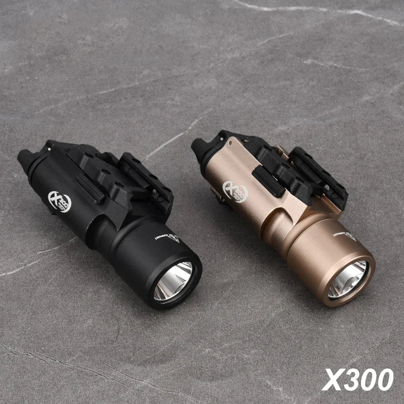 Tactical Surefir X300 X300U Ultra X300V XH35 Metal Pistol Gun Strobe LED Light Fit 20mm Rail Airsoft Hanging Hunting Flashlight by MVEnergo