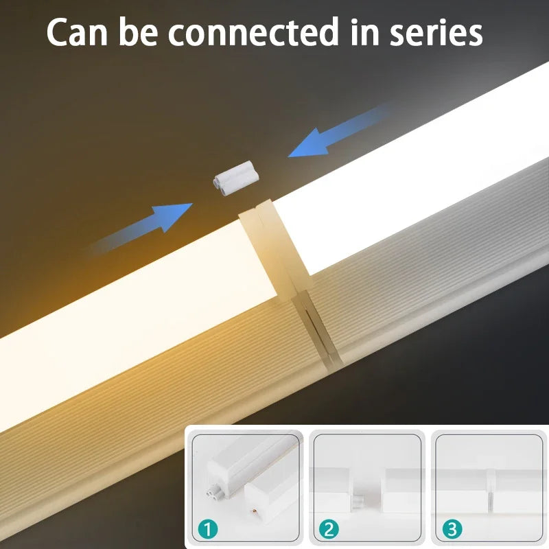 Moisture-Proof Led Tube Light 50/30cm Kitchen Lights 20W 10W 6W Cabinet Lighting Kitchen Bathroom Bedroom Tube Fixture 220V 110V by MVEnergo