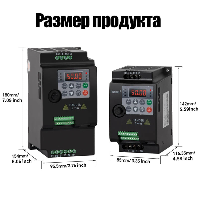 VfD 0.75/1.5/2.2/4/5.5kW 220V/380V 3 phase output economic variable frequency drive converter for inverter control by MVEnergo