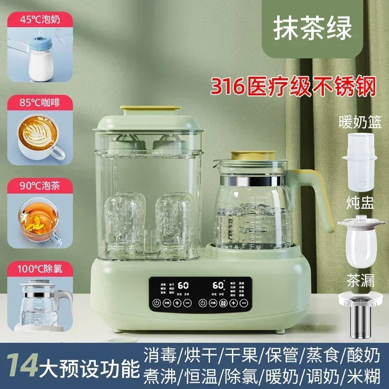 220V Baby Bottle Sterilizer with Drying Two-in-one Warm Milk Heater Constant Temperature Kettle Feeding Milk Mixer Electric C by MVEnergo
