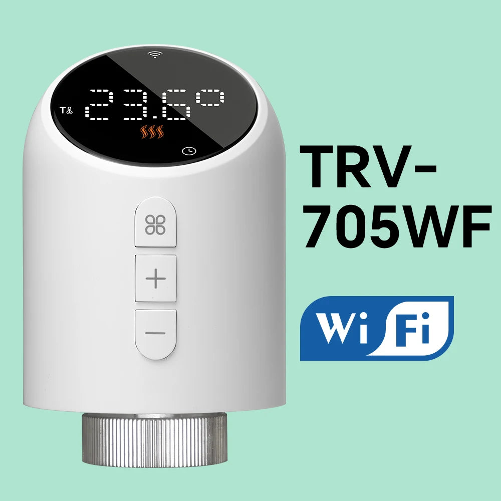 Smart Home TRV Thermoregulator Programable Heating Thermostat Valve Tuya WIFI Zigbee Radiator with Google Home Alexa