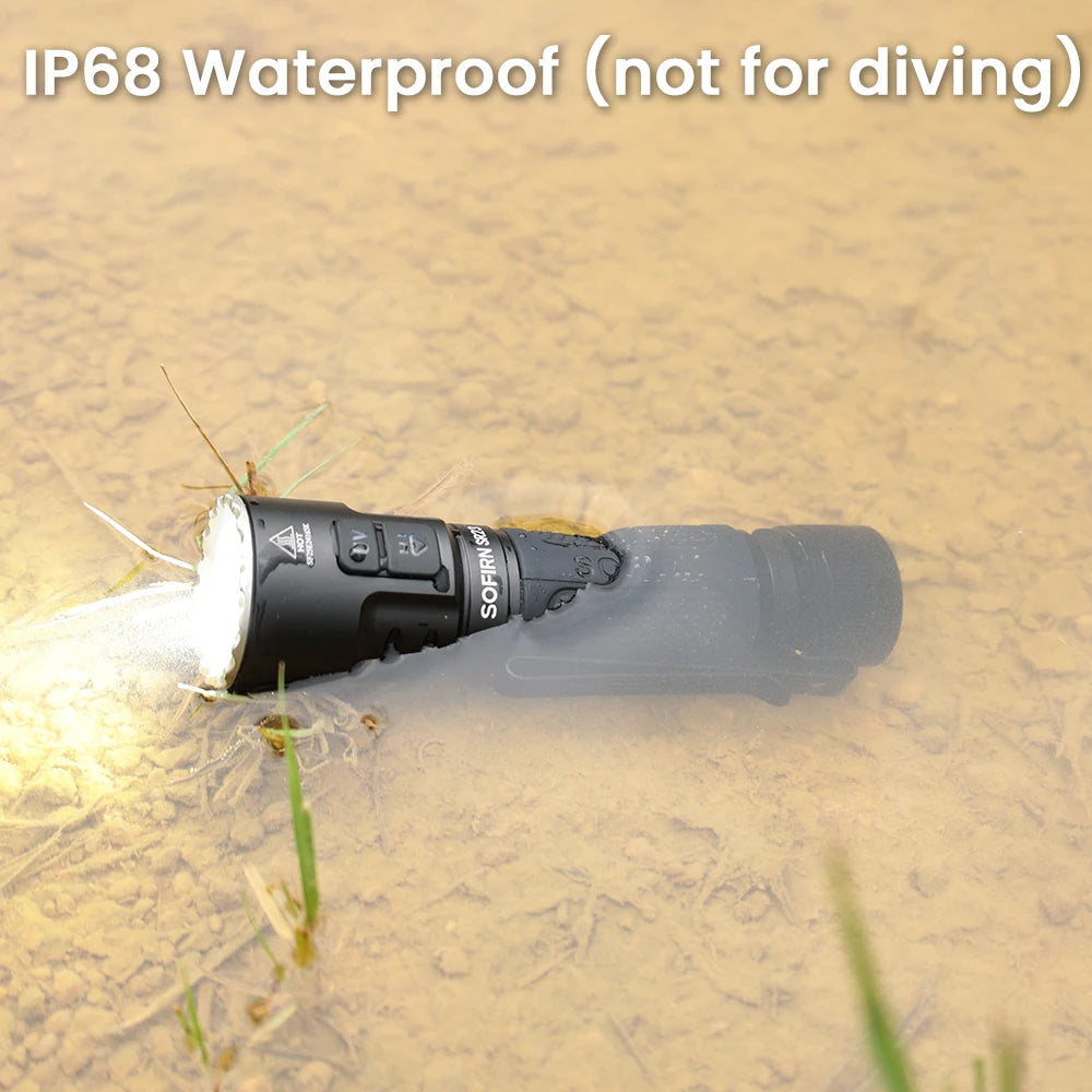 Sofirn SR23 Flashlight EDC TN3535 3000LM 365nm UV SST08 USB-C 21700 Rechargeable Light With Dual Switch by MVEnergo