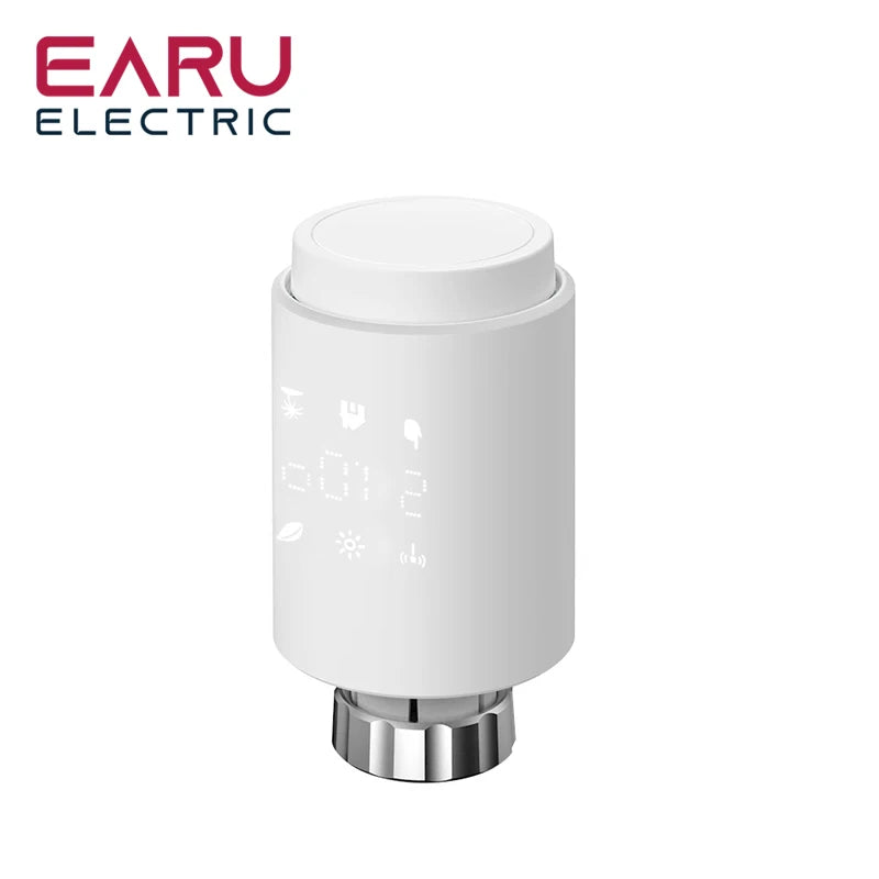 Tuya Smart ZigBee Radiator Actuator TRV Programmable Thermostatic Radiator Valve App Remote Temperature Controller Support Alexa