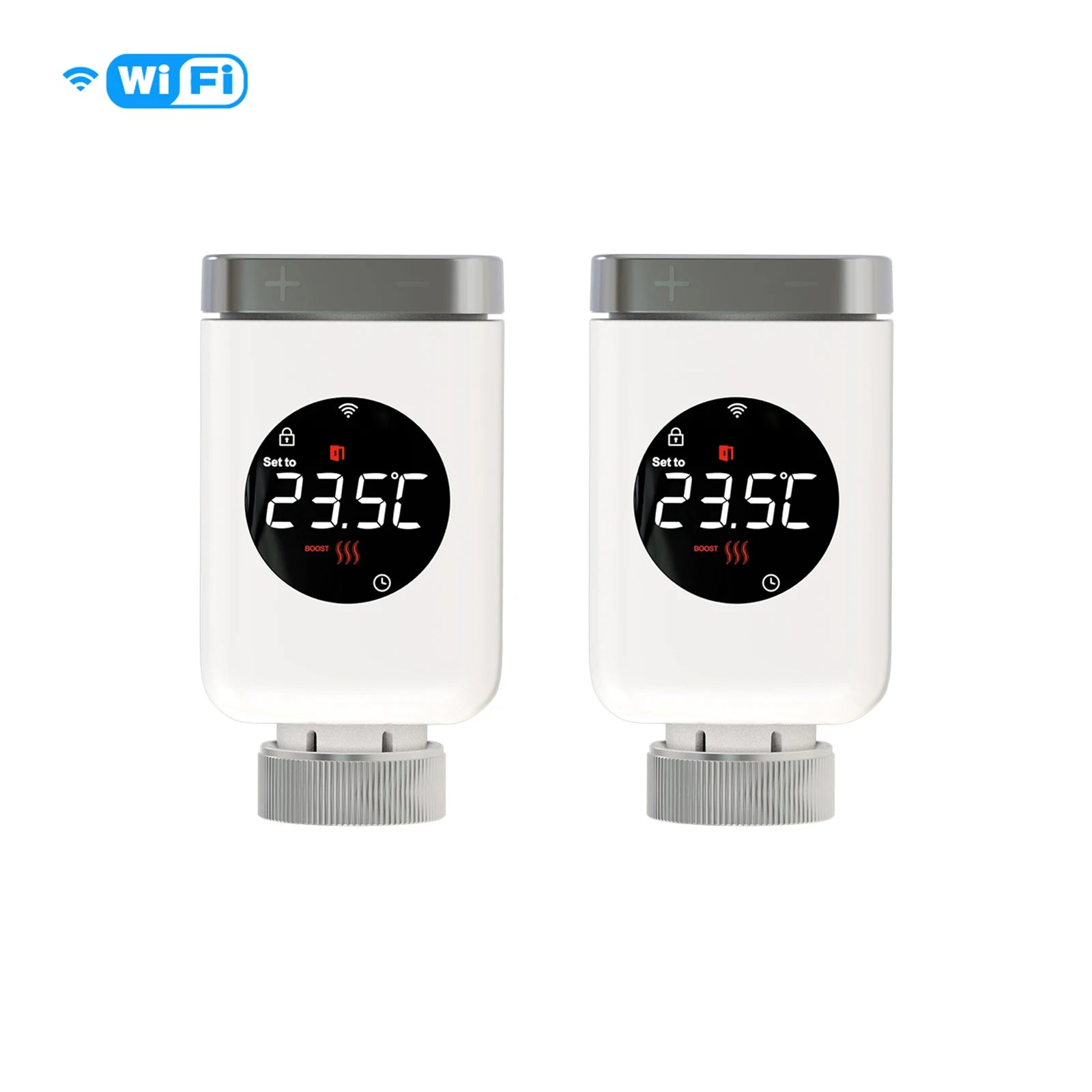 MOES Tuya Smart Wifi/ZigBee Thermostatic Radiator Valve TRV Programmable App Remote Temperature Controller with Alexa GoogleHome