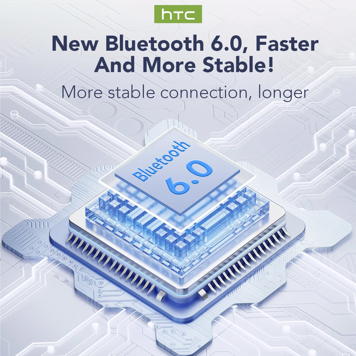 Translator HTC NE20 New Bluetooth 6.0 Wireless Headphones Translation Earphones IPX4 Waterproof Rating Long Battery Life by MVEnergo