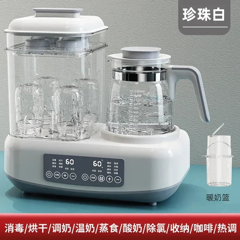220V Baby Bottle Sterilizer with Drying Two-in-one Warm Milk Heater Constant Temperature Kettle Feeding Milk Mixer Electric C by MVEnergo