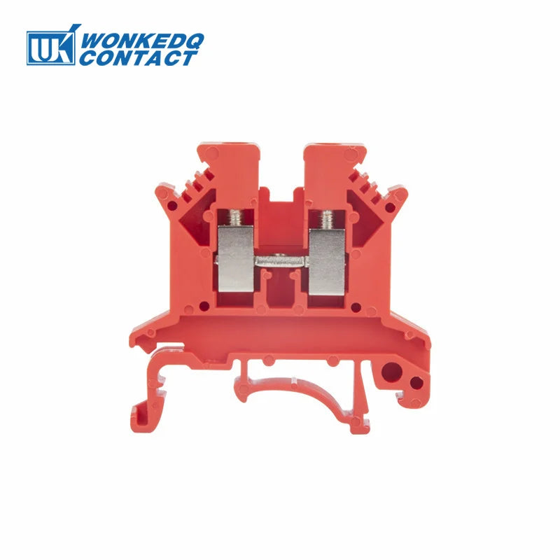 10Pcs UK 2.5 Terminal Block UK2.5B Screw Connection Connect Strip 2.5B 2.5mm² Cable Electrical Din Rail Wire Connector