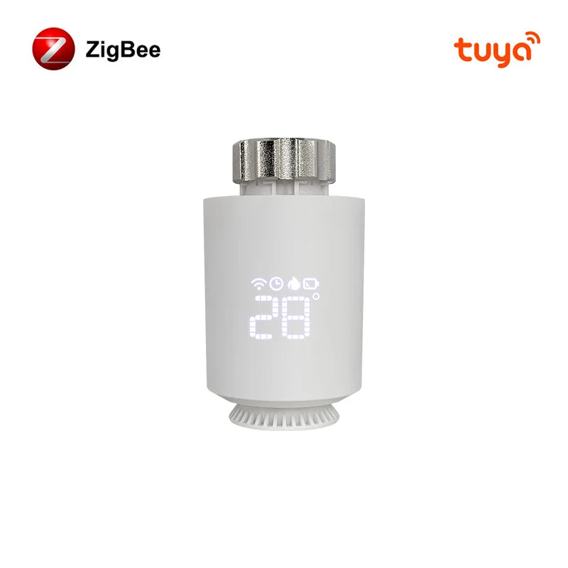 AVATTO Tuya ZigBee Thermostat Radiator Actuator Smart TRV Thermostatic Valve Temperature Controller Support Alexa Google Home