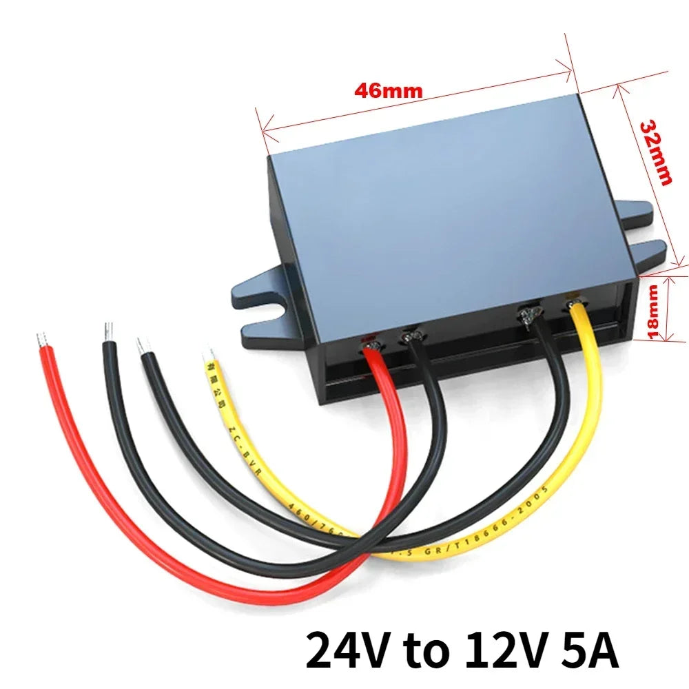 24 Volt to 12 Volt 40A 24V to 13.8V 30A 20A 15A 10A 8A 5A Voltage Transformer DC DC Converter Step Down Buck Regulator by MVEnergo