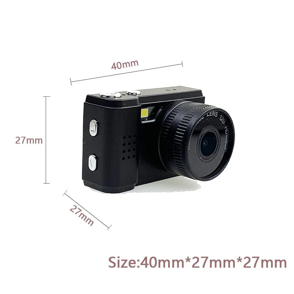 JOZUZE New Retro Mini Camera With Screen Indoor Home Outdoor 1080p Sports Portable Vintage Very Small Mini Camera Video Recorder by MVEnergo