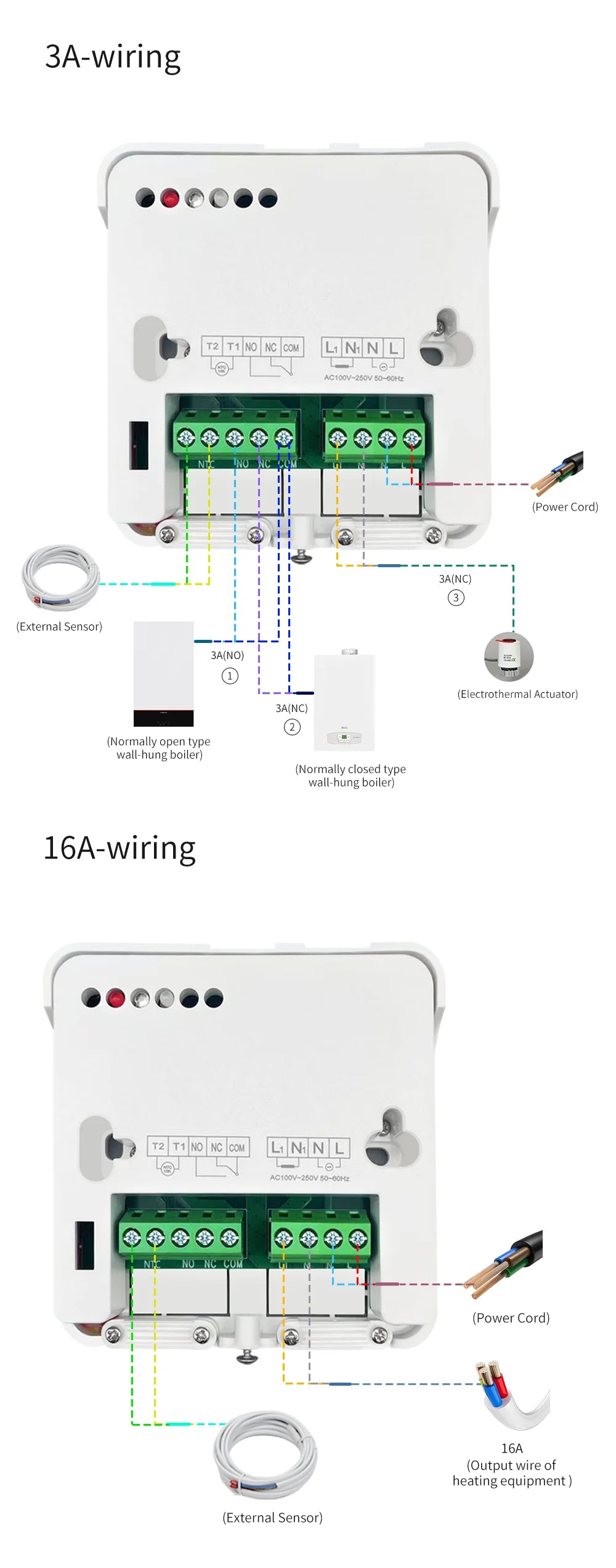 New Tuya Wireless Wifi Thermostat Gas Boiler Battery Operated Wifi Boiler Thermostat Temperature Controller Alexa Google Home