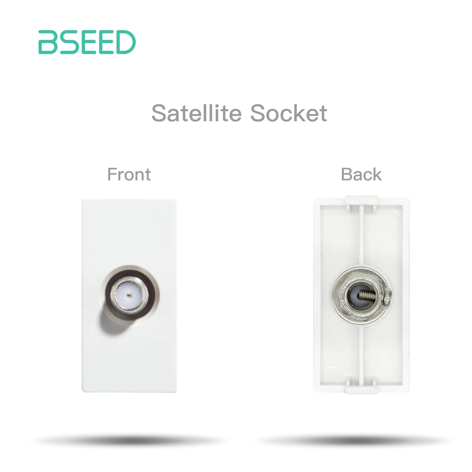 BSEED Glass Frames TV/ST/USB Socket Type-C EU Socket CAT5 RJ45 HDMI Socket Function Parts 1/2Way Mechanical Button Switches Part by MVEnergo