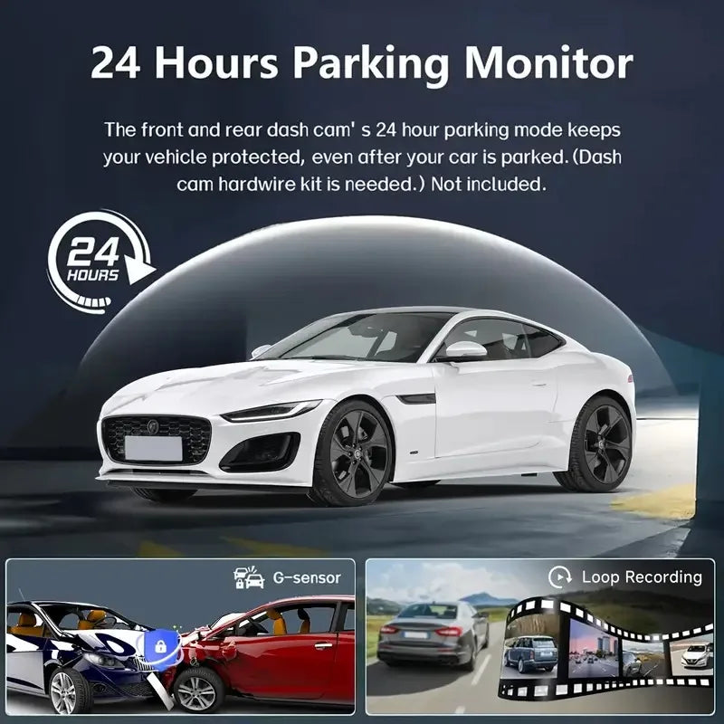 Dash Cam Car DVR 1080P Dashcam for car surveillance camera Automobiles 3 Lens Front Rear Interior Vehicle Video Drive Recorder by MVEnergo