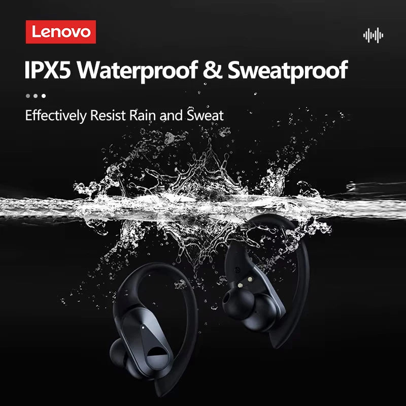New Lenovo LP75 TWS Sports Earphones Bluetooth 5.3 Wireless Headphones Waterproof HiFi Stereo Noise Reduction Earbuds with Mics by MVEnergo