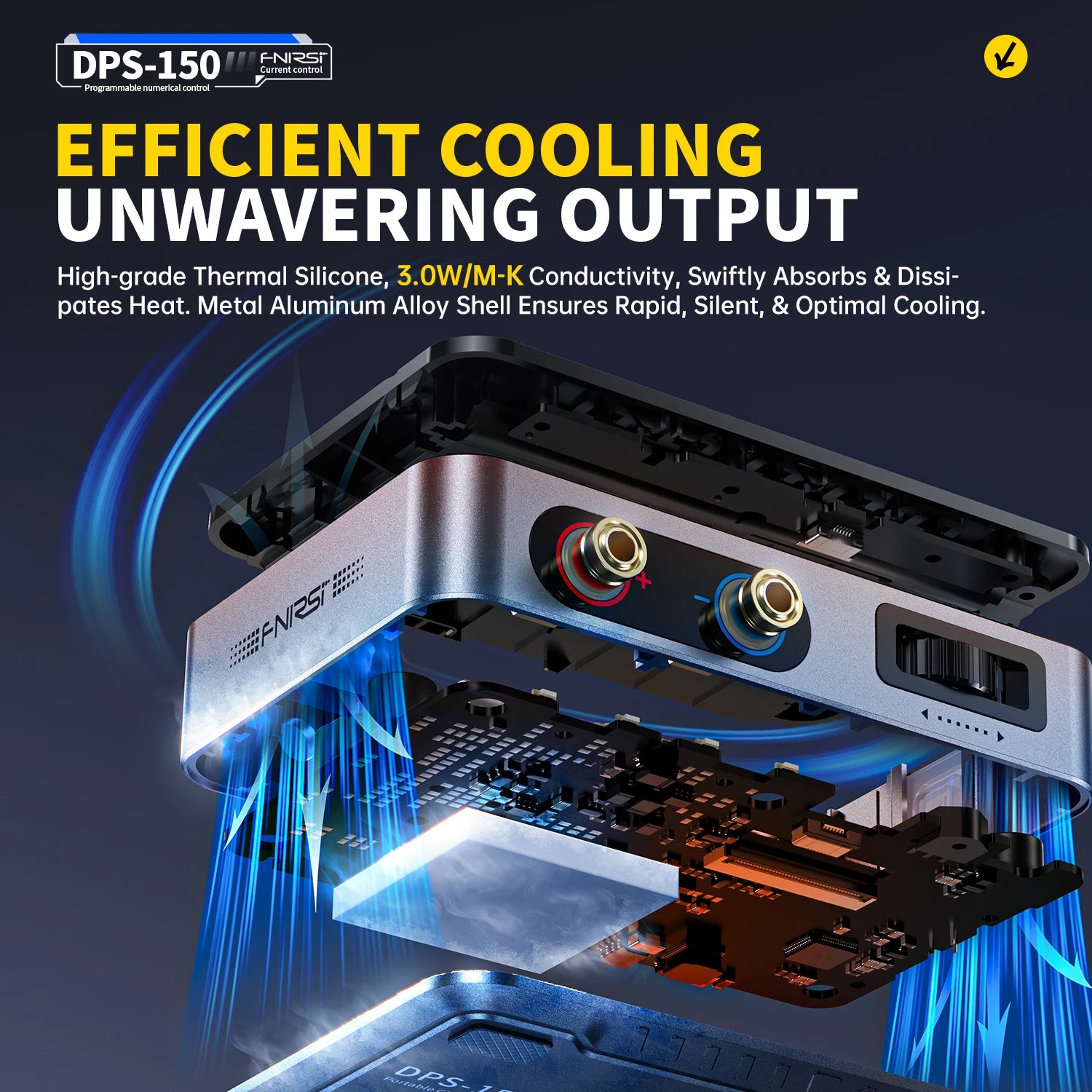 FNIRSI DPS-150 Laboratory DC Power Supply CNC Adjustable 30V 5A Digit Display Mini Portable Regulator Switching Power Supply by MVEnergo