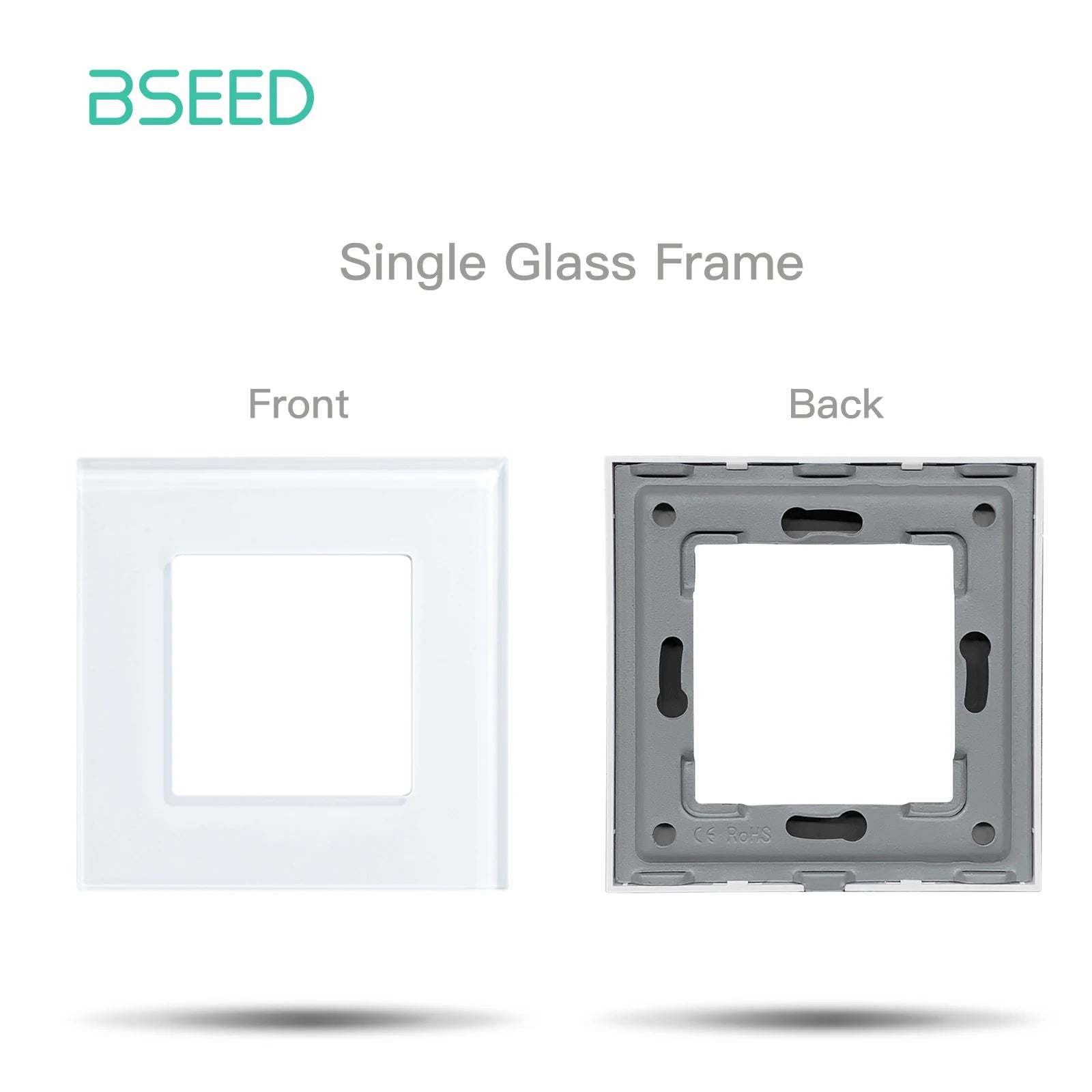BSEED Glass Frames TV/ST/USB Socket Type-C EU Socket CAT5 RJ45 HDMI Socket Function Parts 1/2Way Mechanical Button Switches Part by MVEnergo
