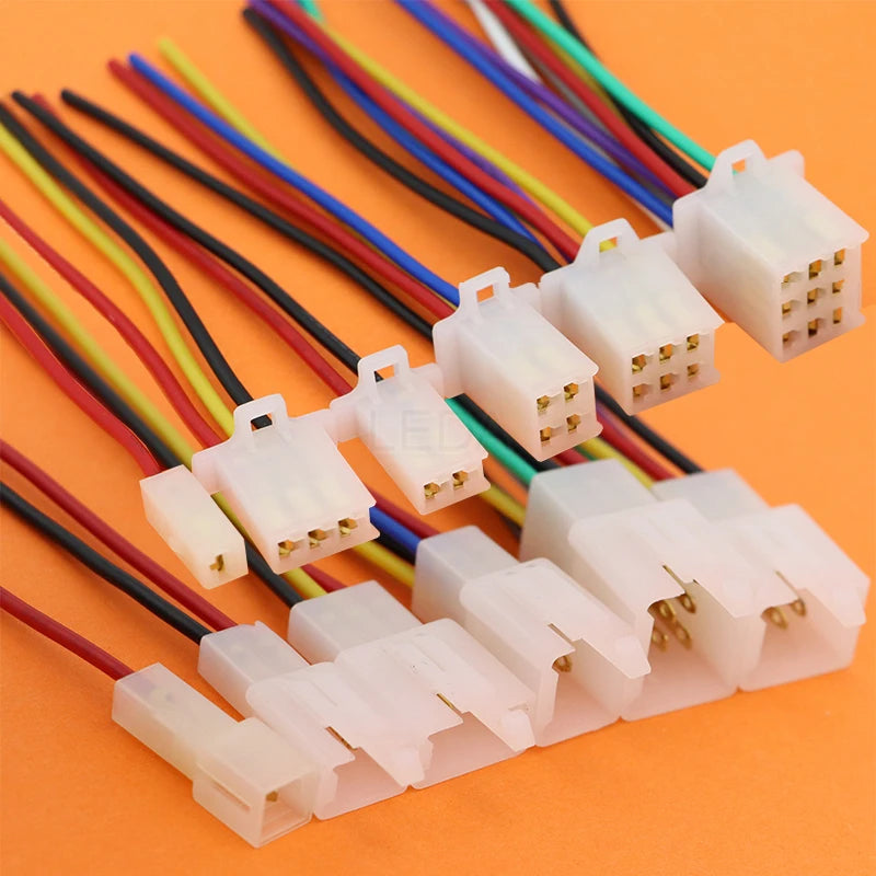 1Set 2.8mm 1/2/3/4/6/9Pin Electrical Automotive Quick Connector Male Female Socket Cable Terminal Plug For Motorcycle Ebike Car